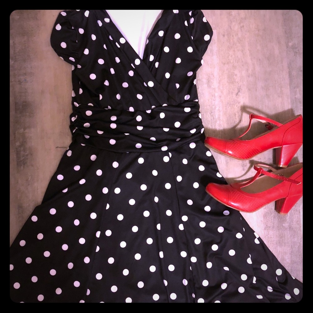 Polka Dot Wrap Dress
